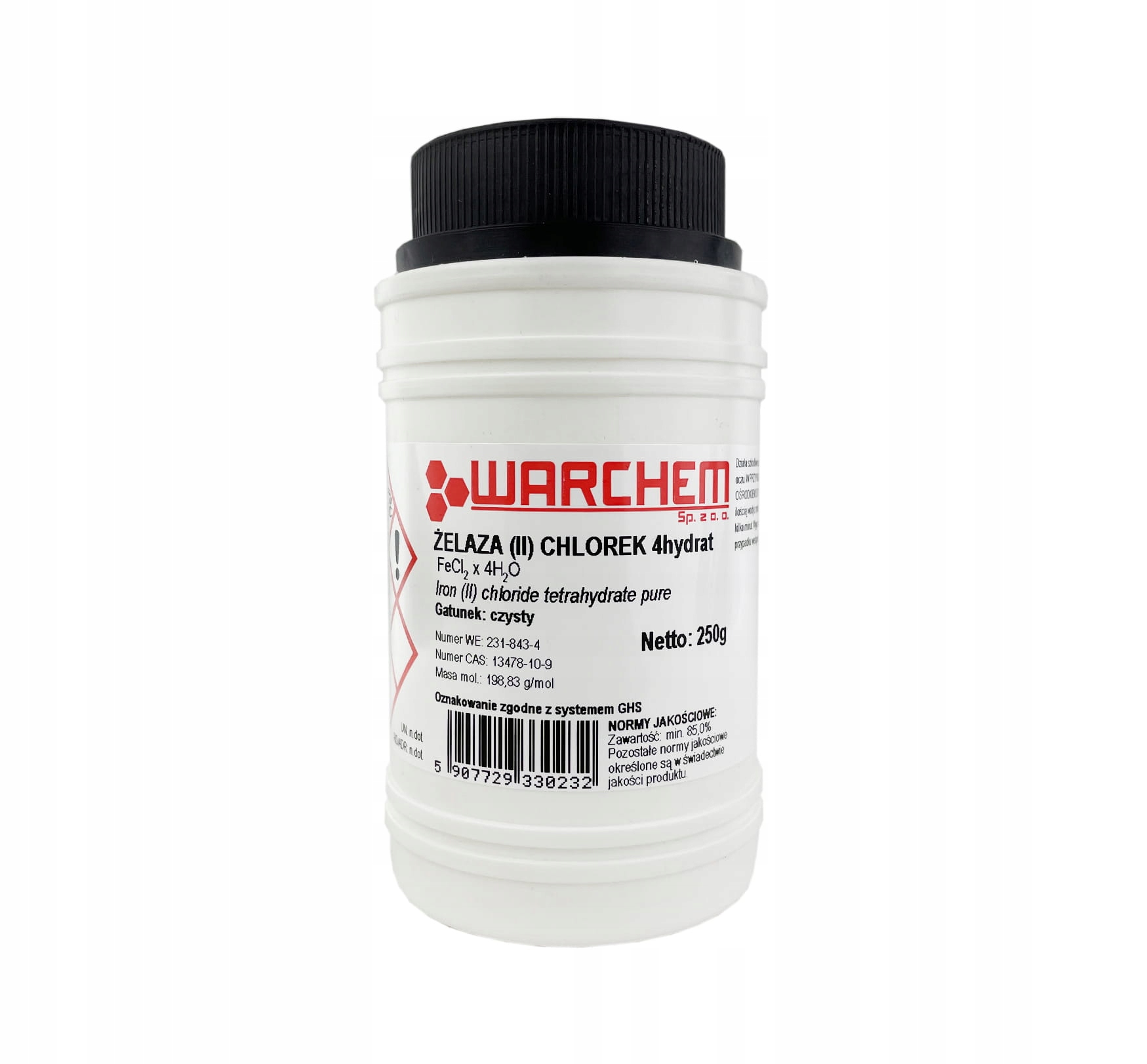 

Chlorek Żelaza (II) 4hydrat czysty 250g