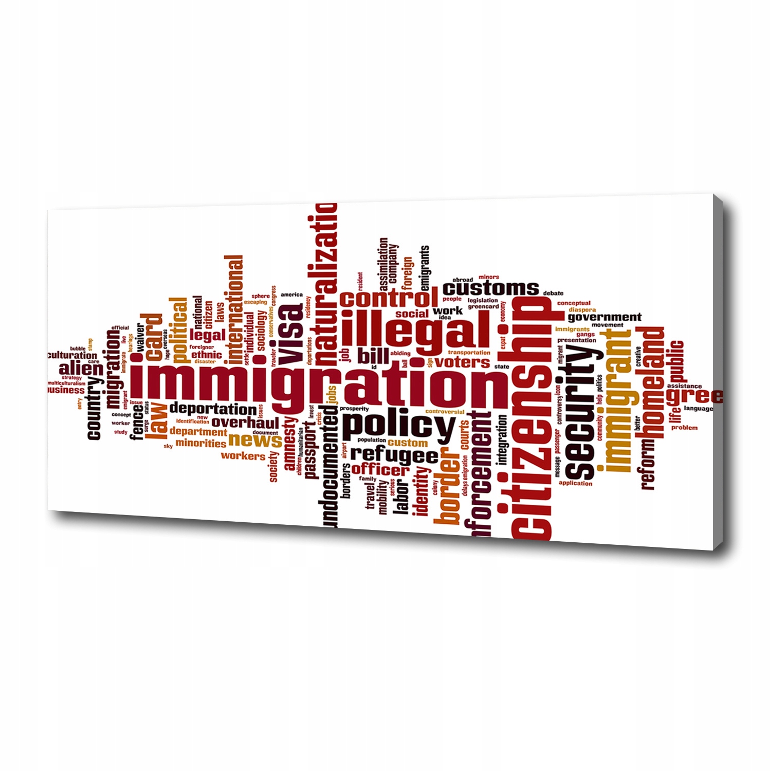 

Foto obraz canvas na ścianę Imigracja 125x50 cm