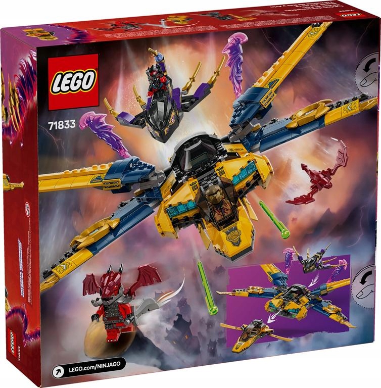 stavebnice Lego Ninjago Ras a bouřkový supertryskáč Arina 71833