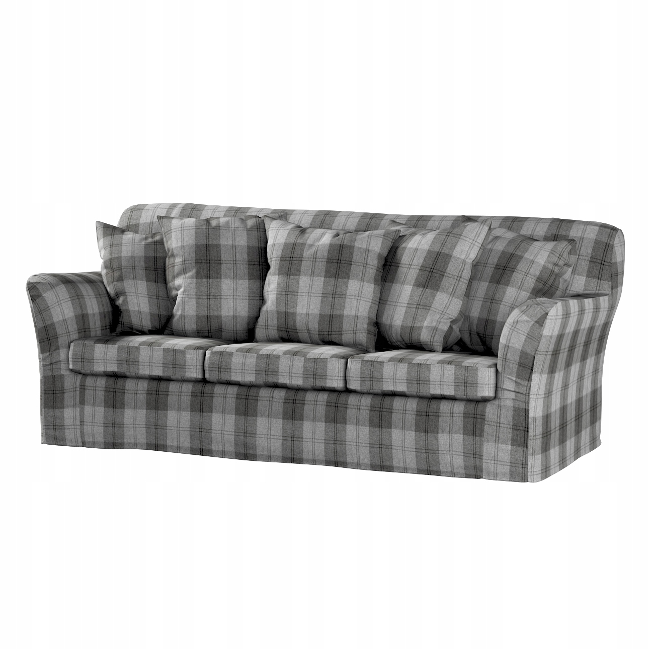 Dekoria Potah na pohovku Tomelilla 3-místný nerozkládací Ikea šedý