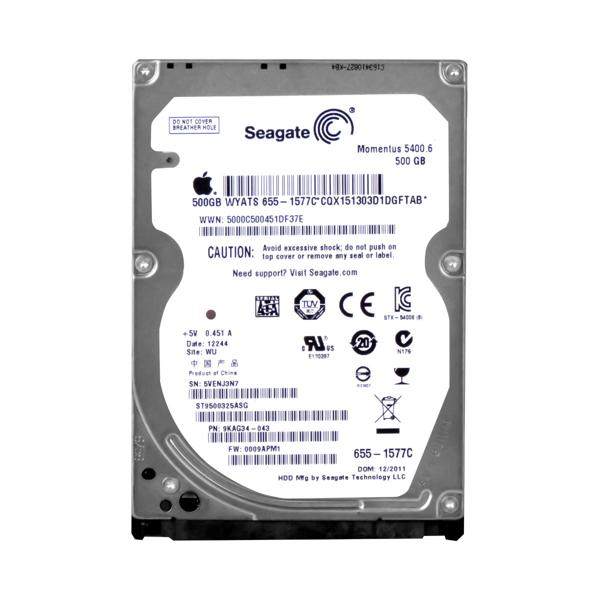 Seagate Moment 5400.6 500GB 5.4K 8MB Sata II 2.5'' ST9500325ASG