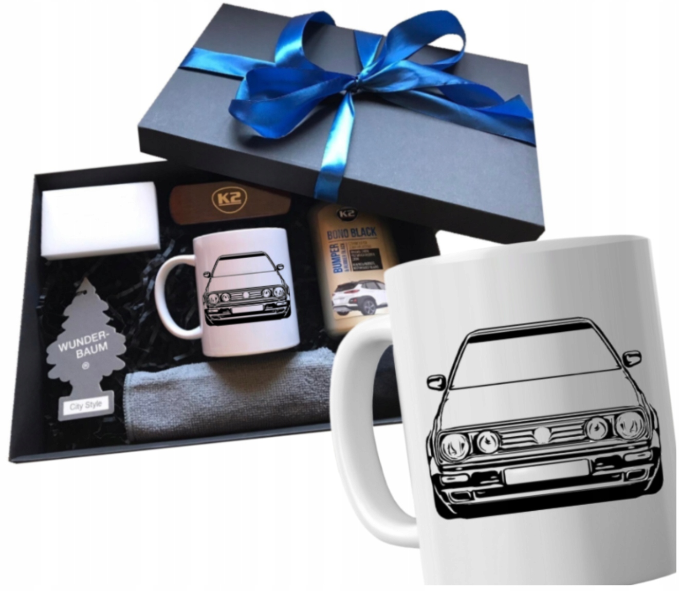 Dárková sada hrnek pro řidiče auta Volkswagen Golf moto vychytávky