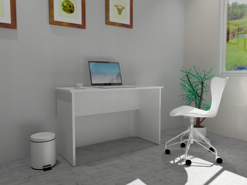 Biurko komputerowe 88x75x51cm biały