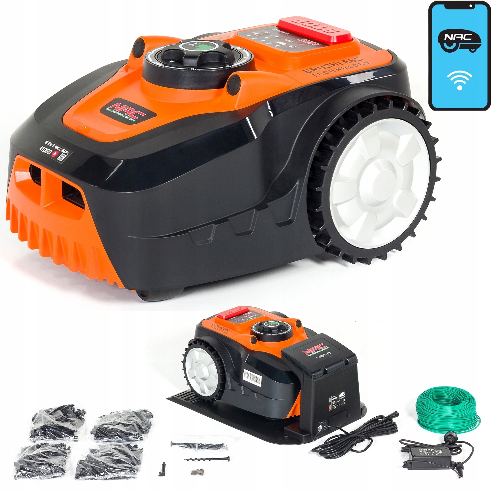 Robotická Kosačka Nac RLM800-DY Automatická Kosačka Ovládanie Z Aplikácie