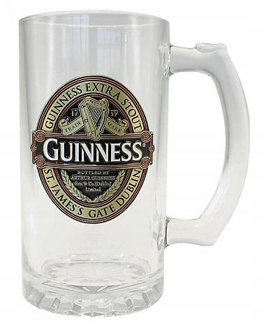 Guinness Extra Stout Classic skleněná pivní sklenice 44cl Red A10