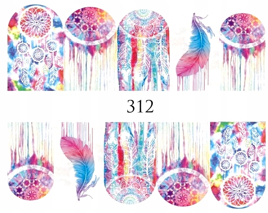 

Naklejki wodne na paznokcie Łapacz Snów nr 312
