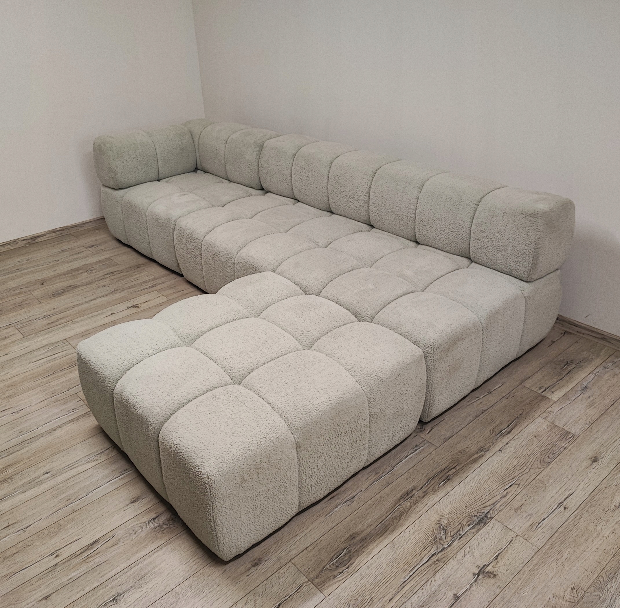 Pikovaný Rohová Sedací Souprava Do Obývacího Pokoje Rohová Sedačka CLIXI 280 CM Pružinový Boucle