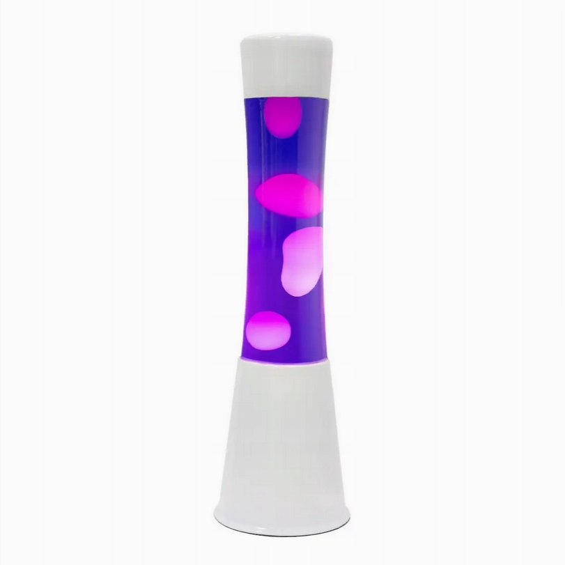 Lávová lampa magma Lava Lawa lampička LT811 Bílá Modrá magmatická Fisura