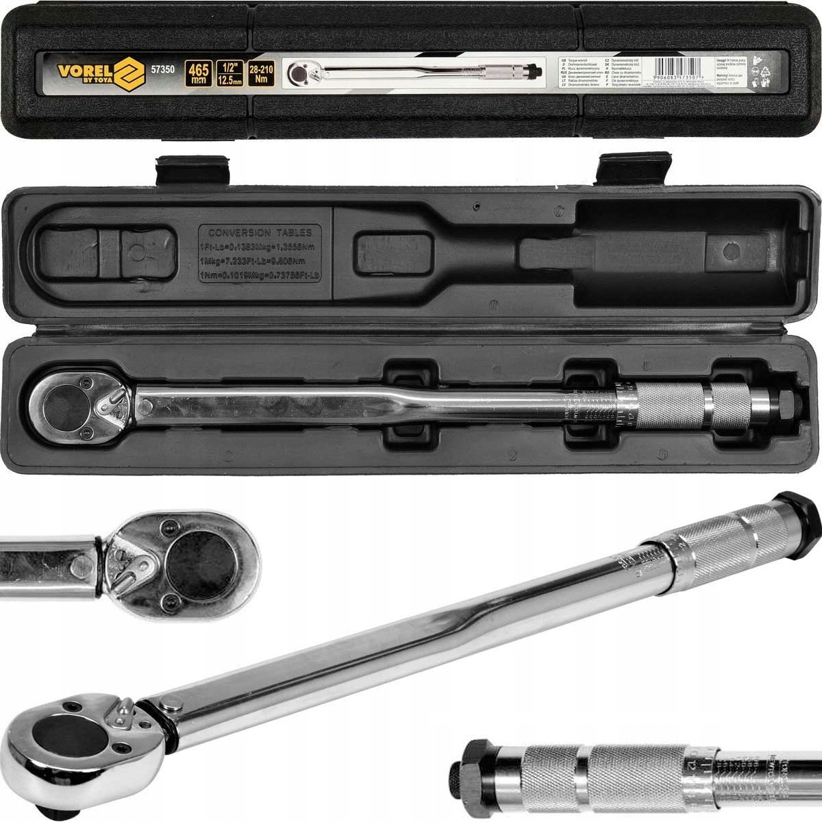 Klucz Dynamometryczny 1/2 28-210 Nm Z Blokadą