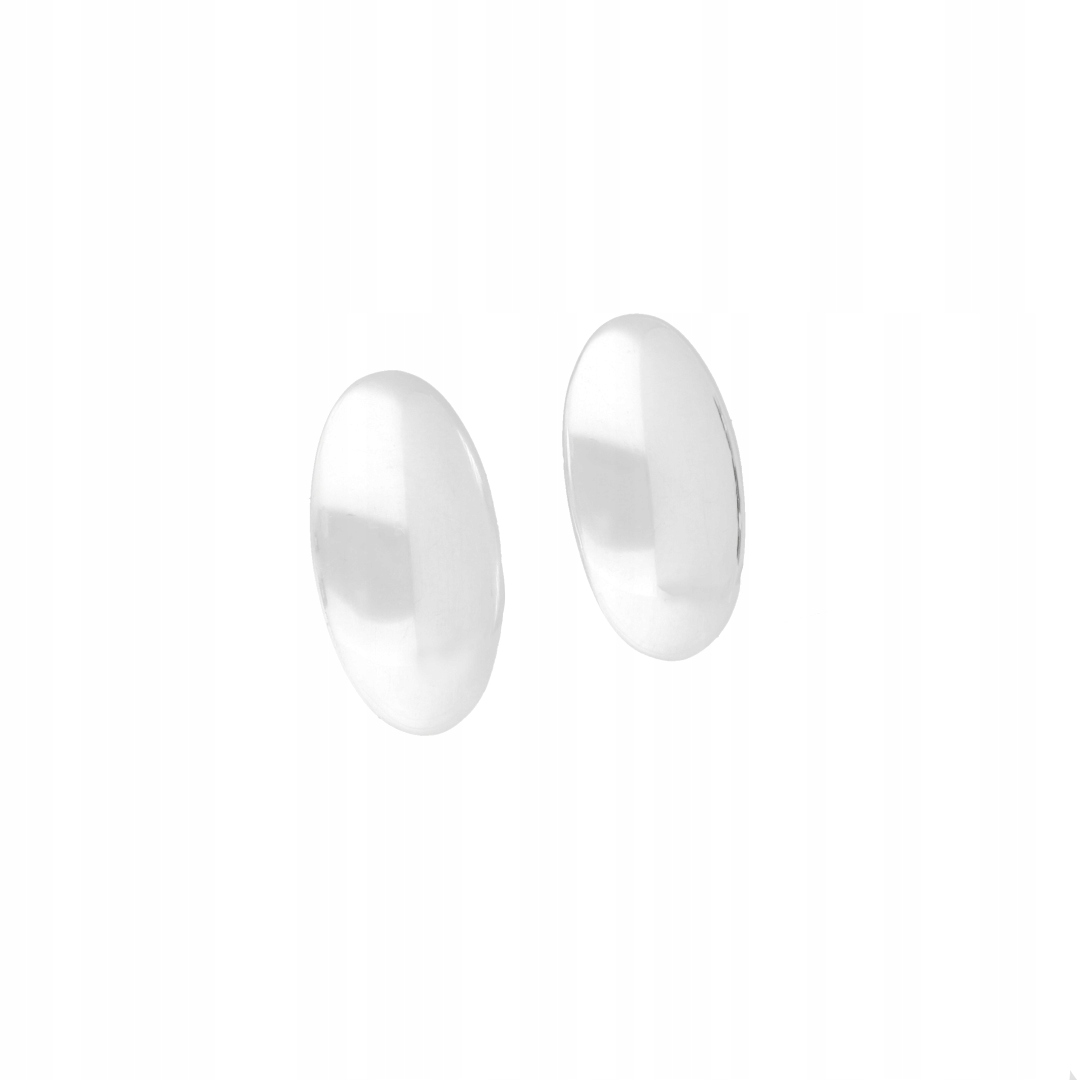 Klipy oválné hladké stříbro