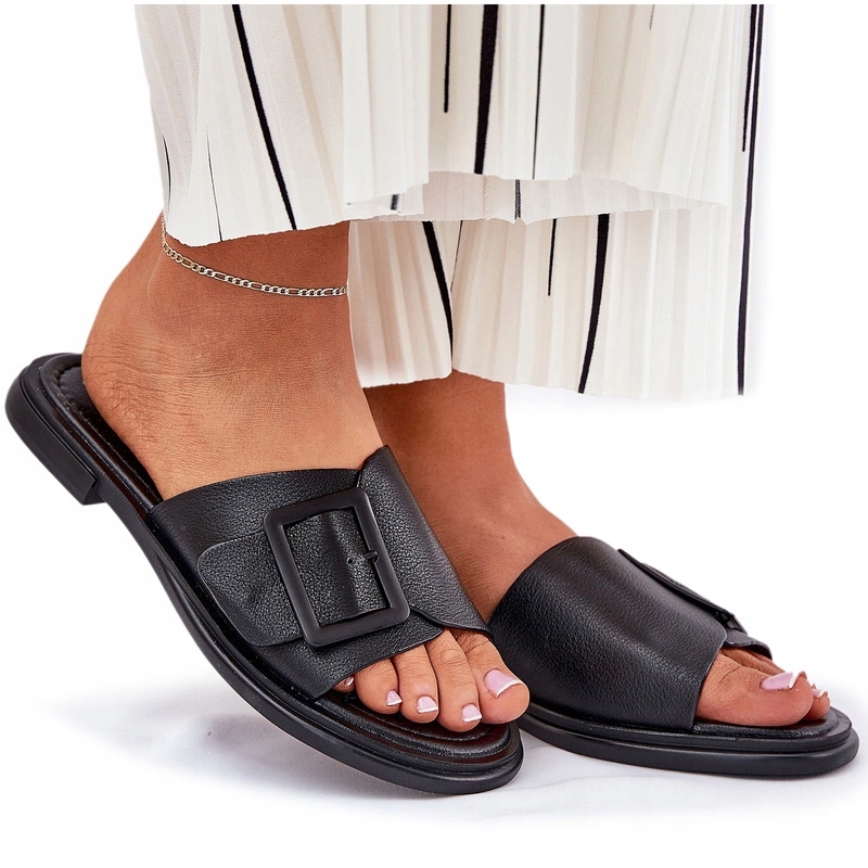 Nazouváky S Plochou Sponou A Podpatkem D&a SJ2302-01 Černé 36