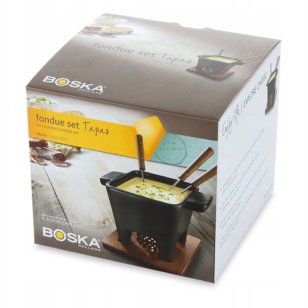 ZESTAW do FONDUE czekoladowego serowego CERAMICZNY Seria Tapas