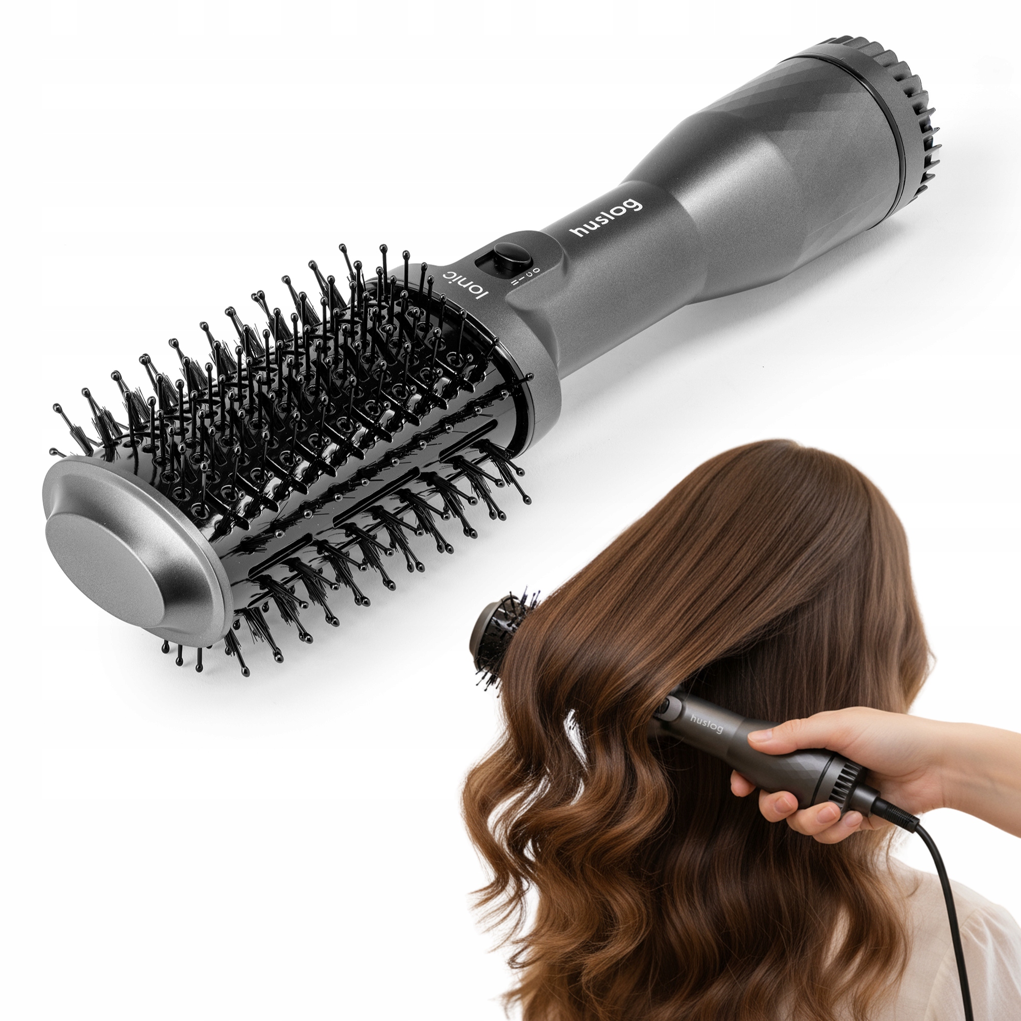 Suszarko-lokówka z jonizacją, Szczotko suszarka, 3 poziomy temperatury