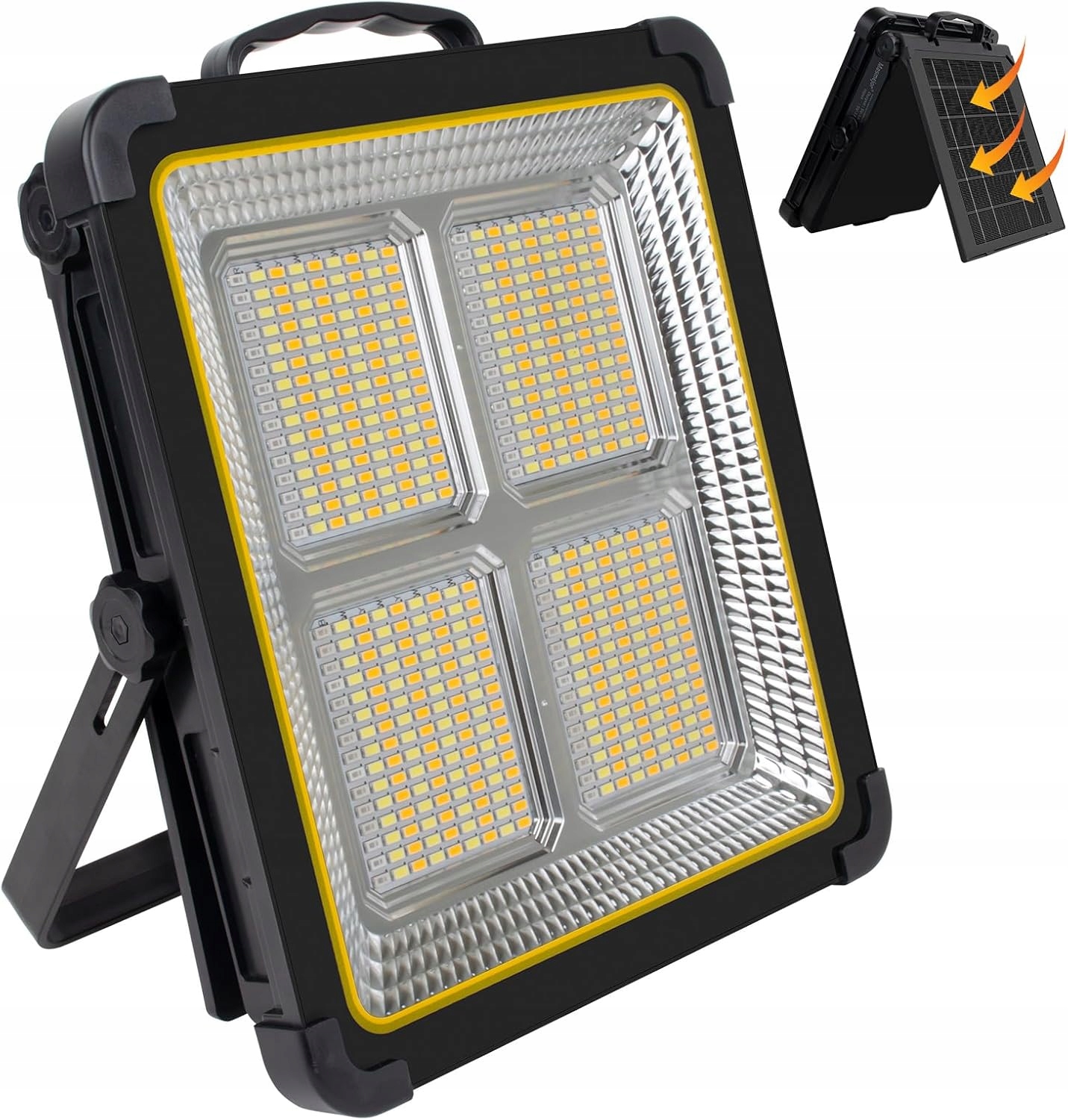 Stavebný Reflektor Masmejor 160 W Halogén 15000 Mah Solárny Panel Pro