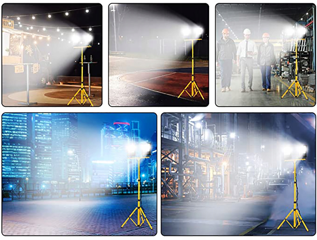 Naświetlacz LED HALOGEN Lampa 2x 20W ROBOCZA STATYW BUDOWLANY PRZENOŚNY Rodzaj lampa na stojaku