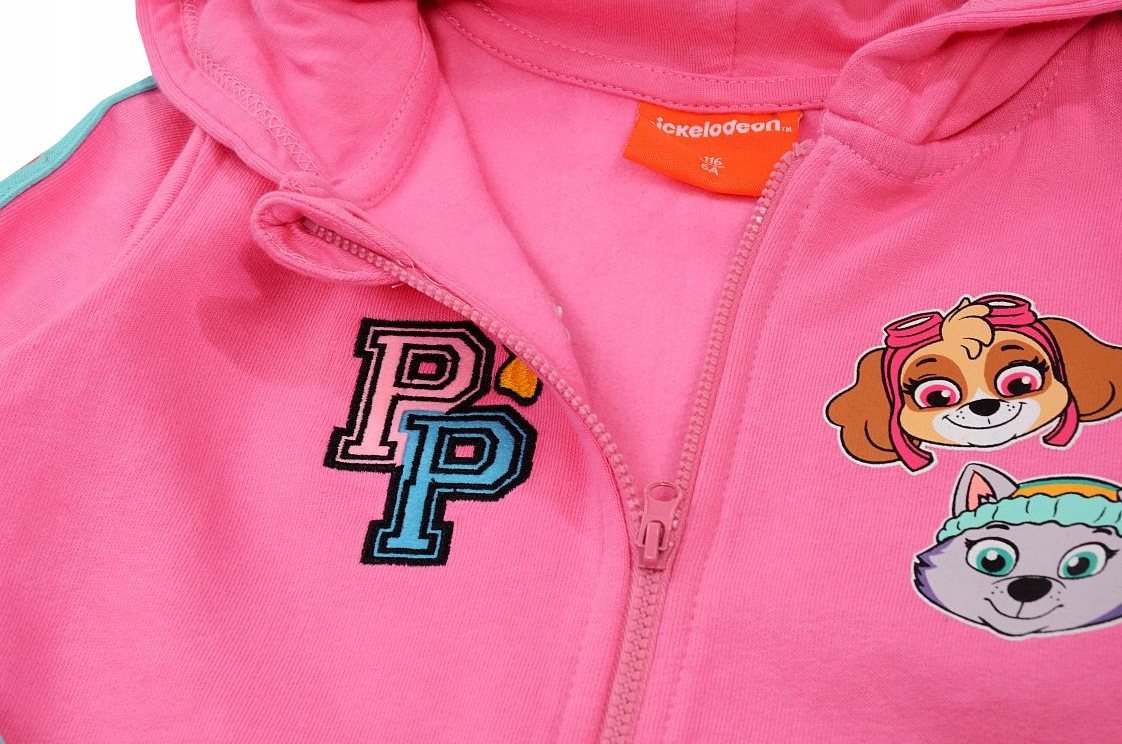BLUZA DZIEWCZĘCA KAPTUR Psi Patrol RÓŻ 116 R005L Marka EplusM