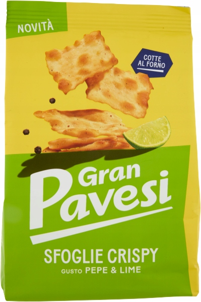 Levně 4x Krekry Sfogle Lime e Pepe 150g Gran Pavesi