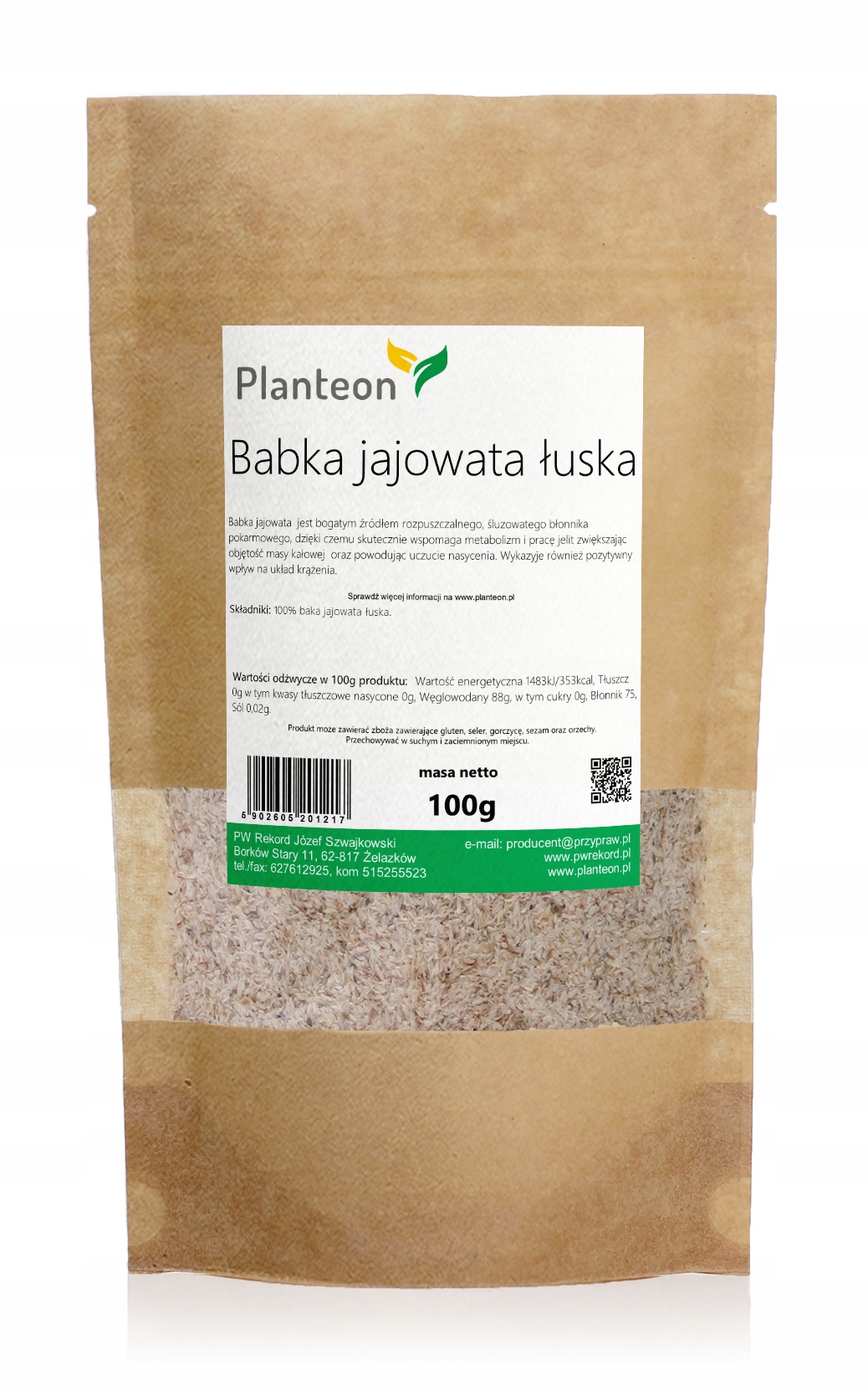 

Babka jajowata łuska łupina 100g