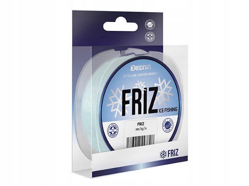 Żyłka pod lód Delphin Friz 150m 0,20mm 3,5kg lodowa biel