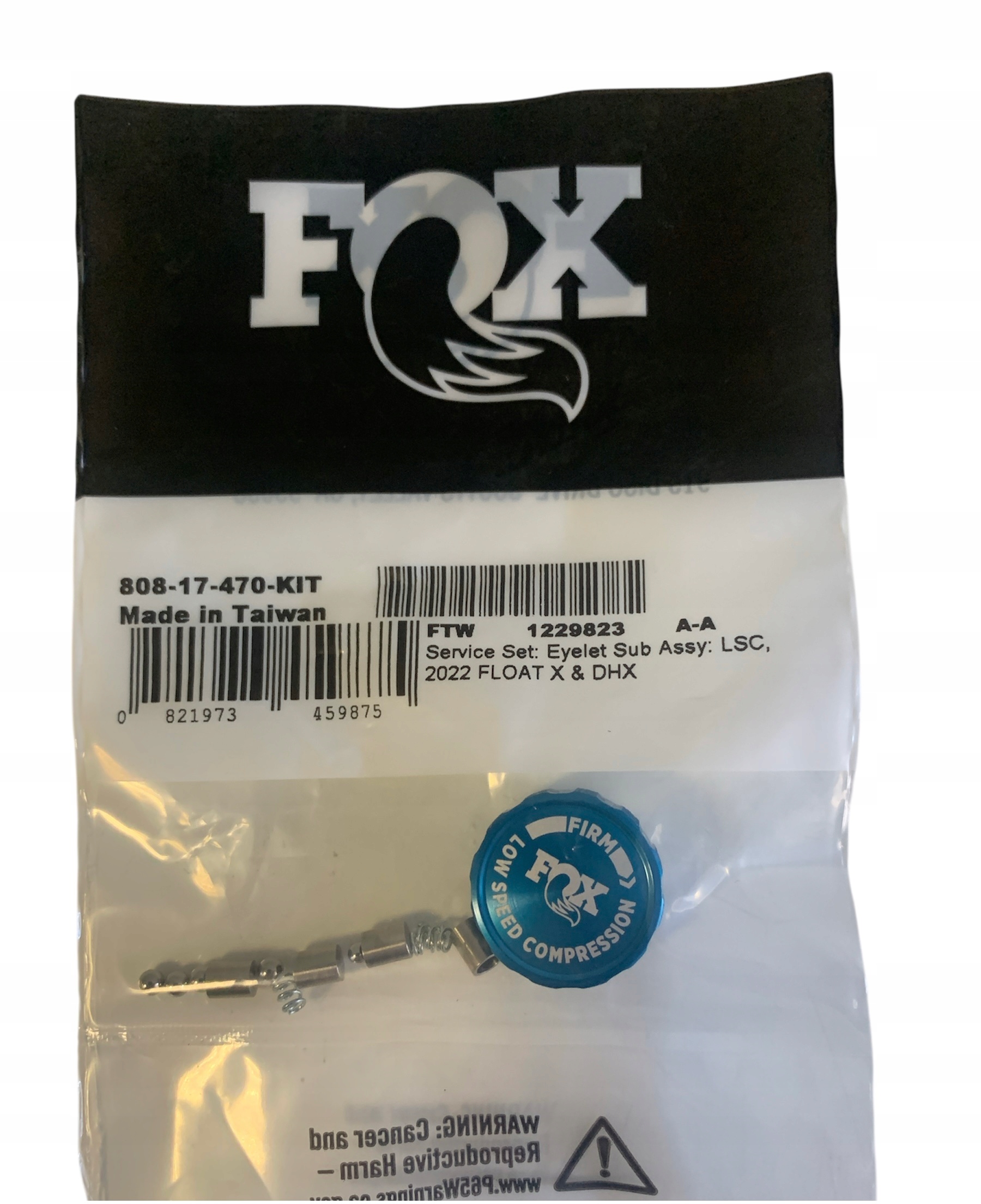 Pokrętło Fox Service Set Eyelet Sub Assy Lsc, 2022 Float Dhx 808-17-470-KIT
