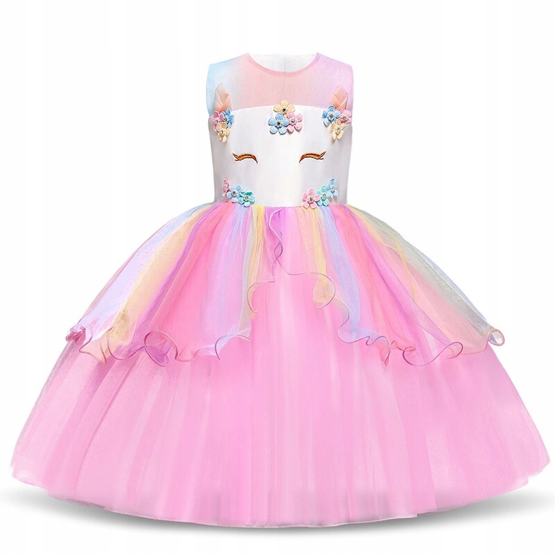 

Jednorozec Pink Suknia Komunia Druhna Slub 116/122