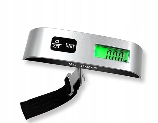 Waga bagażowa 4-TRAVEL 50kg Srebrna