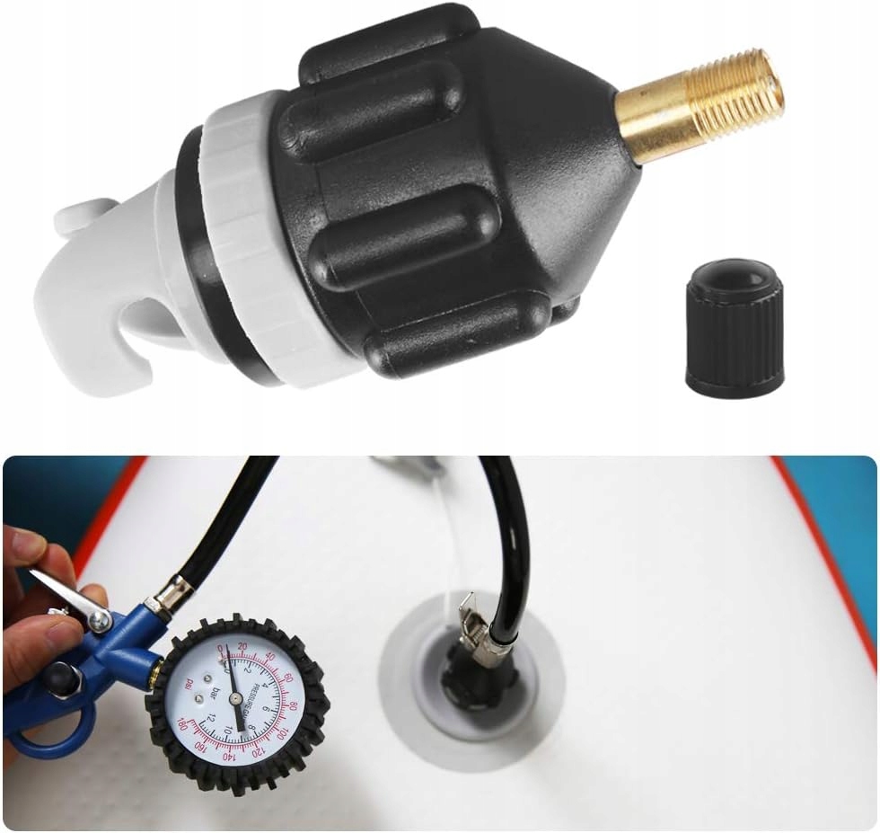 ADAPTER PRZEJŚCIÓWKA DO POMPOWANIA ZAWORU DESKI SUP AV WENTYL SAMOCHODOWY Marka Matisto