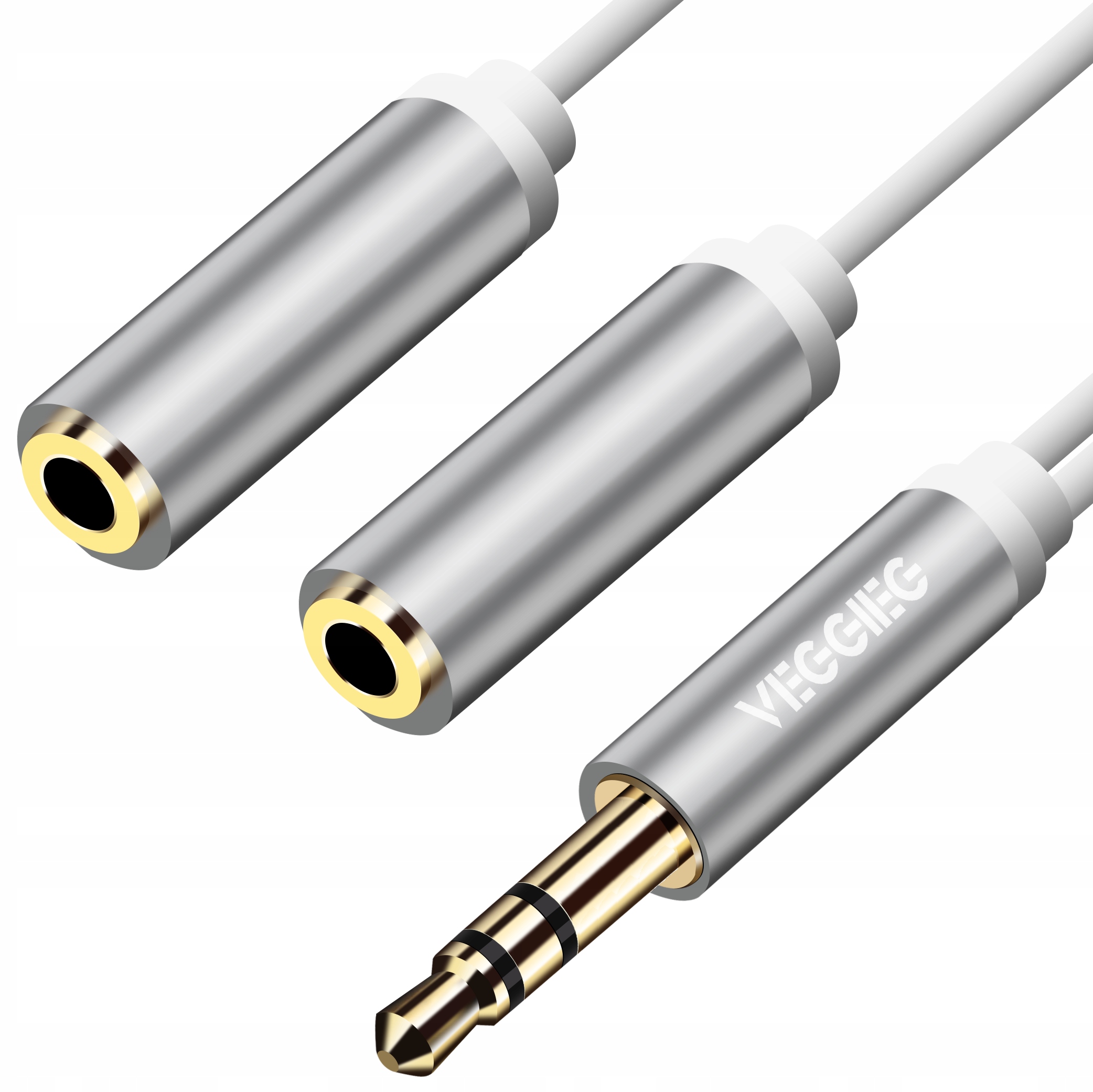 

Kabel Rozdzielacz Mini Jack 3,5MM Veggieg Aux Ofc