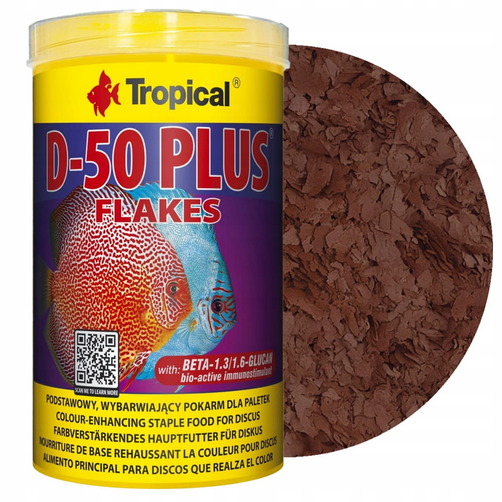 Levně Tropical D-50 Plus Flakes Krmivo pro paletky 1000 ml 200 g