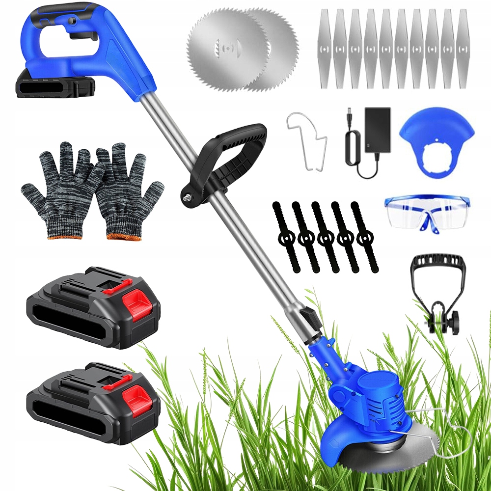 Aku Strunová Sekačka, Vyžínač 21V 3000mah 800W Výkonná