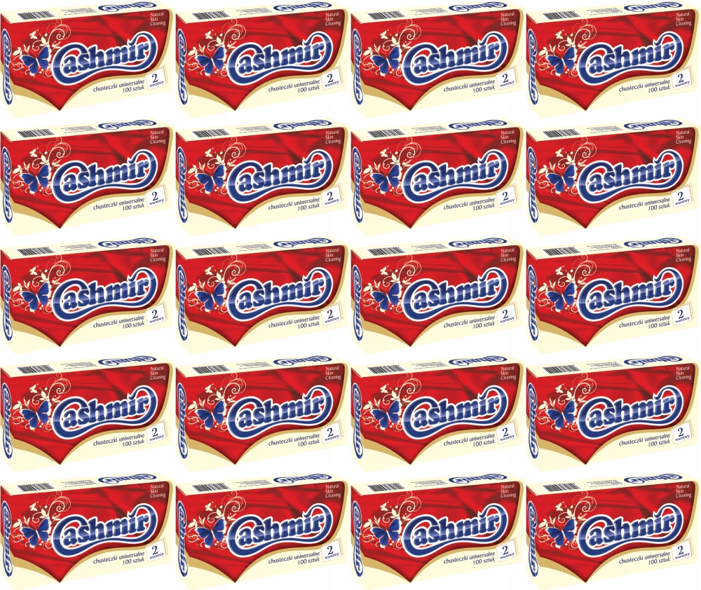 

Chusteczki higieniczne Cashmir w kartoniku 100 x20