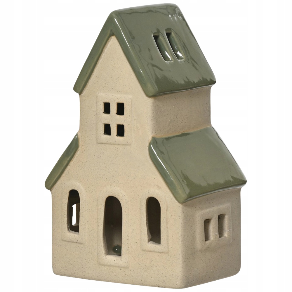 Vánoční figurka porcelánový domeček 17.9 cm Vánoční dekorace