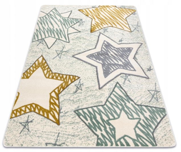 

Dywan Petit 3D 80x150 Stars gwiazdki musztardowe