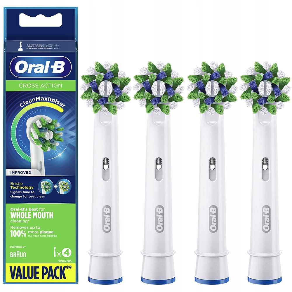 

4x 100% Oryginalna Końcówka Oral-b Cross Action