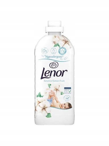 Levně 3X Lenor Sensitive Cotton Freshness Hypoalergenní tekutý přípravek 1,2 l (48 praní)