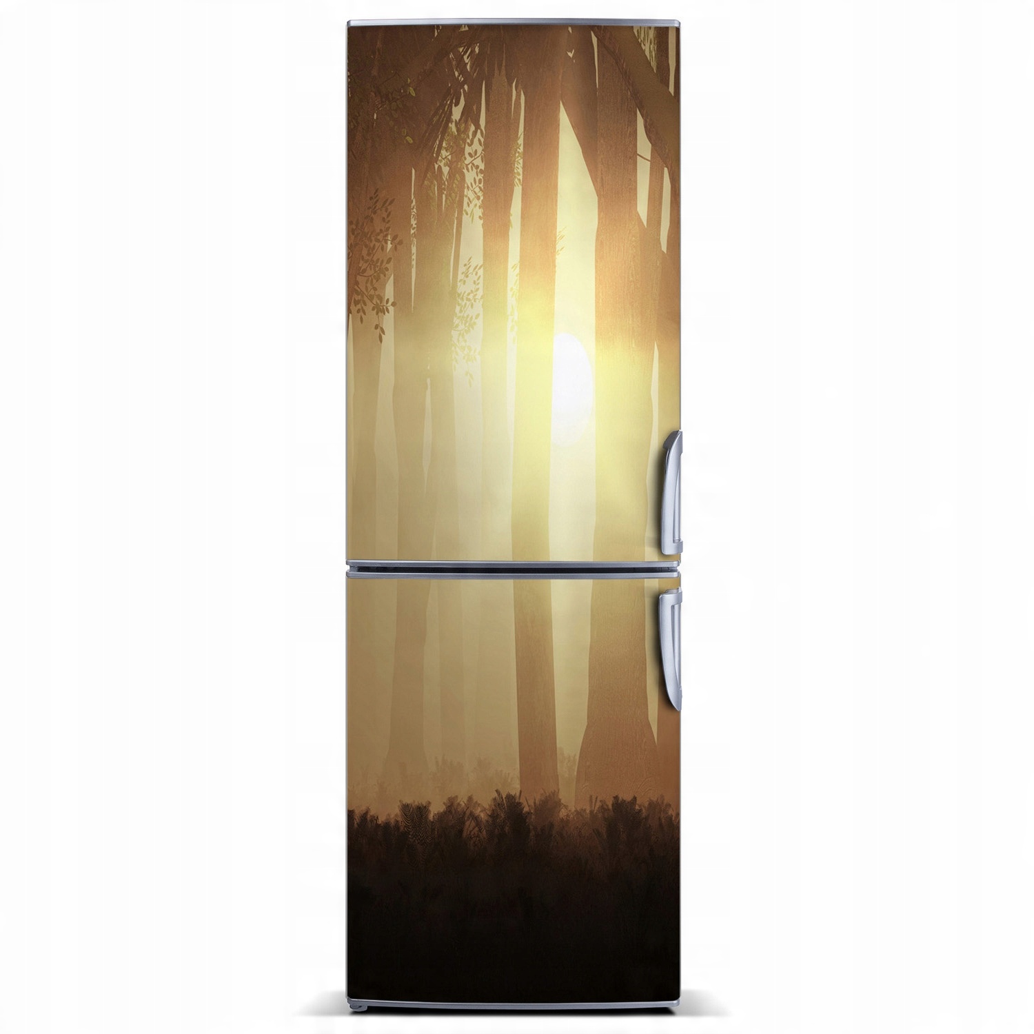 

Magnes fototapeta na lodówkę Mgłą w lesie 60x180