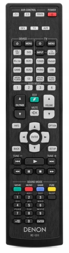 Dálkový Dálkový Ovladač Denon RC-1211 RC1211 AVRX4300H, AVRX6300, AVRX6300H