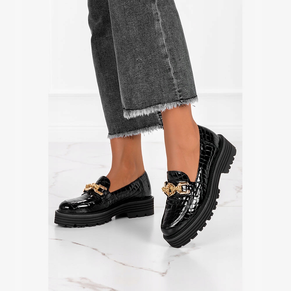 MOKASYNY PÓŁBUTY NA PLATFORMIE POLSKA SKÓRA NEW 37 Marka Casu