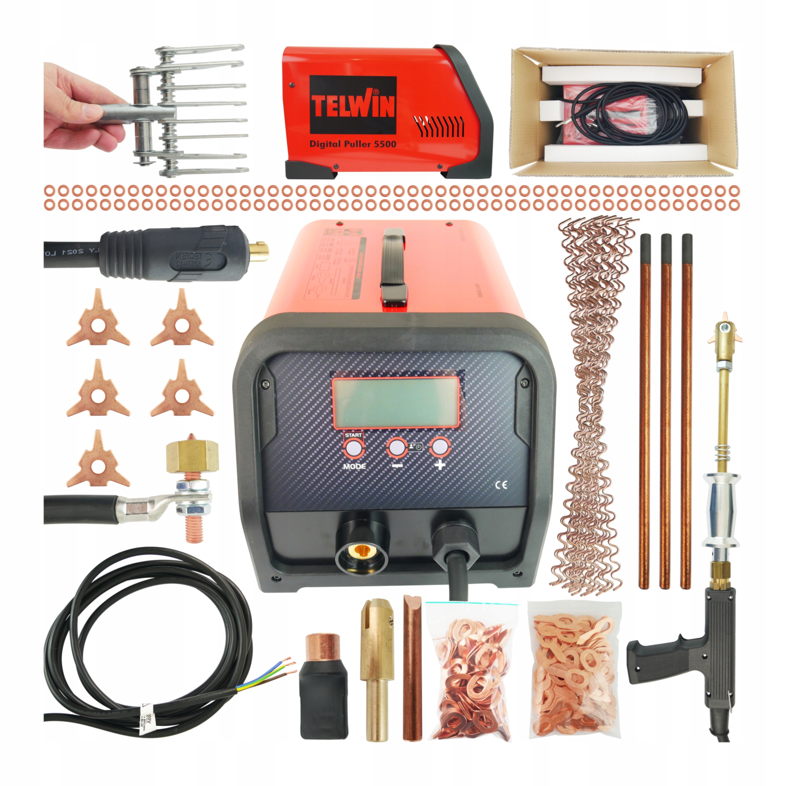 Spotter Klempířský spoter Telwin 5500 400V Svařovací stroj na plech Bity Szpon