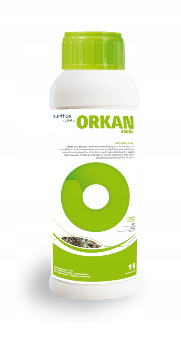 ORKAN 350 SL 1L WSZYSTKIE CHWASTY CHWASTOBÓJCZY OPRYSK MPCA GLIFOSAT Stan opakowania oryginalne