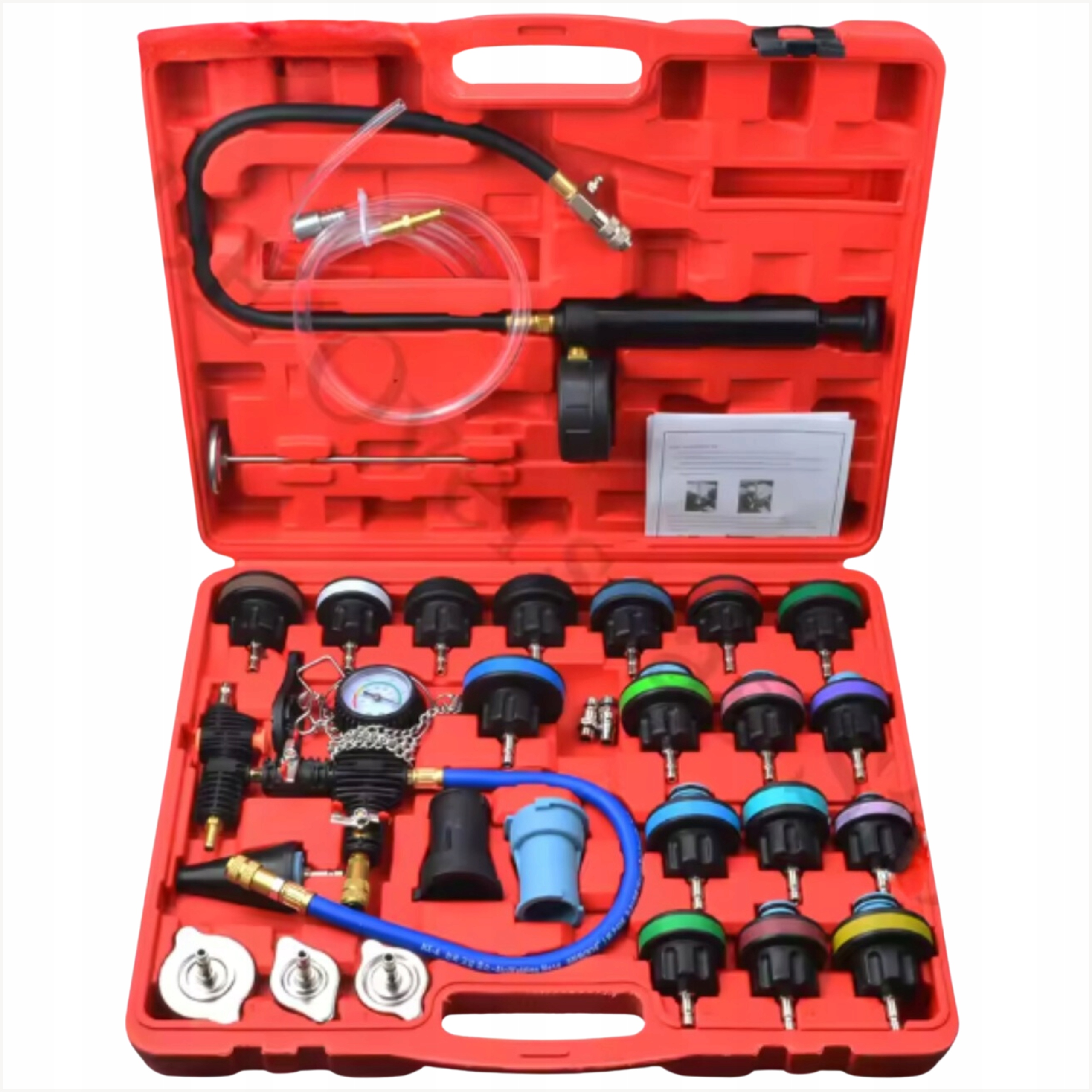 Tester těsnosti chladicího systému Univerzální sada 28 ks R123 R124 R125