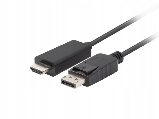 Kabel DisplayPort (M) V1.1 -> Hdmi (M) 1m czarny