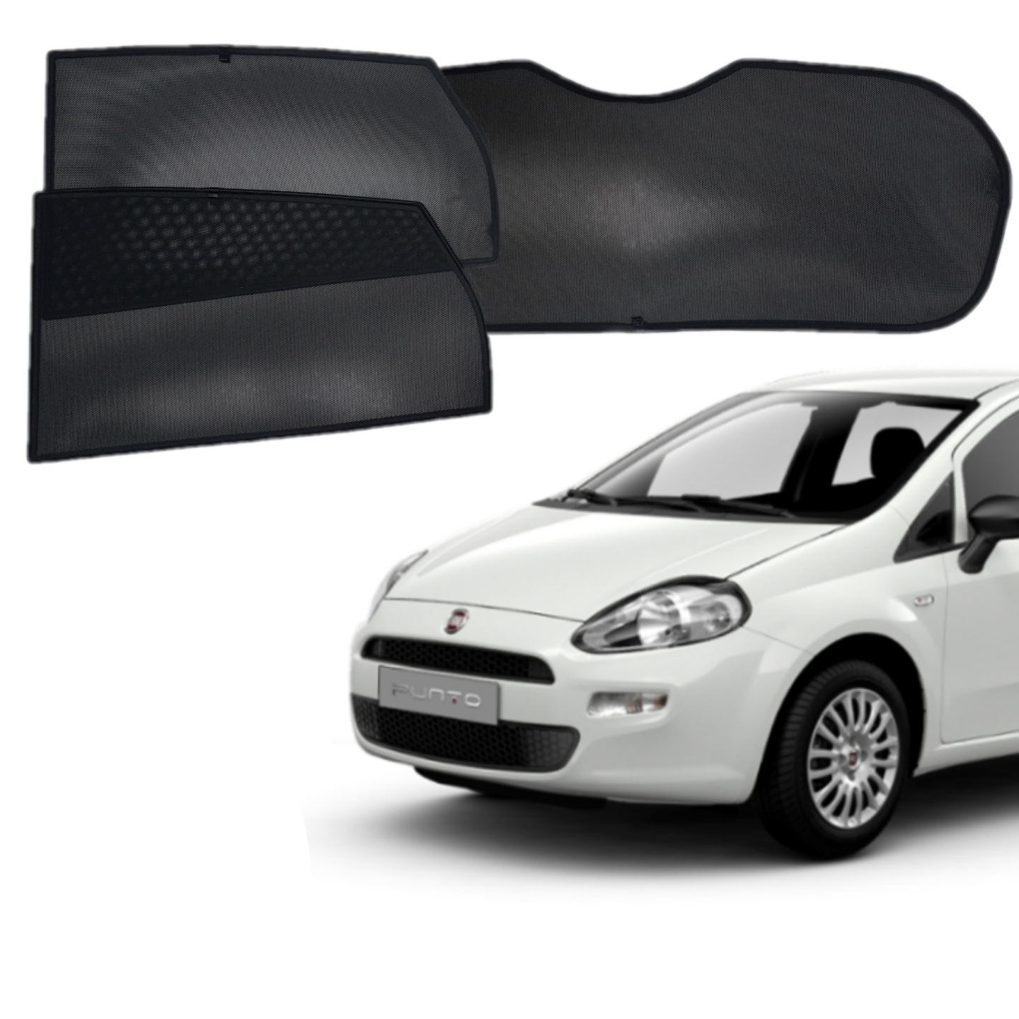 Sluneční clony určené pro automobil na sklo Grande Punto