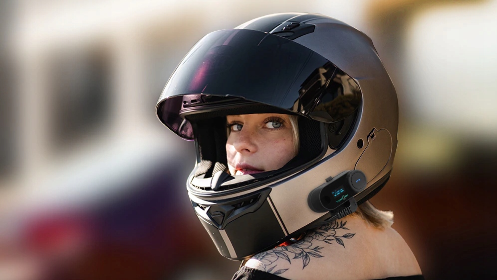 INTERKOM MOTOCYKL FREEDCONN T-COM SC V3 PRO LCD Montaż bazy na zaczep