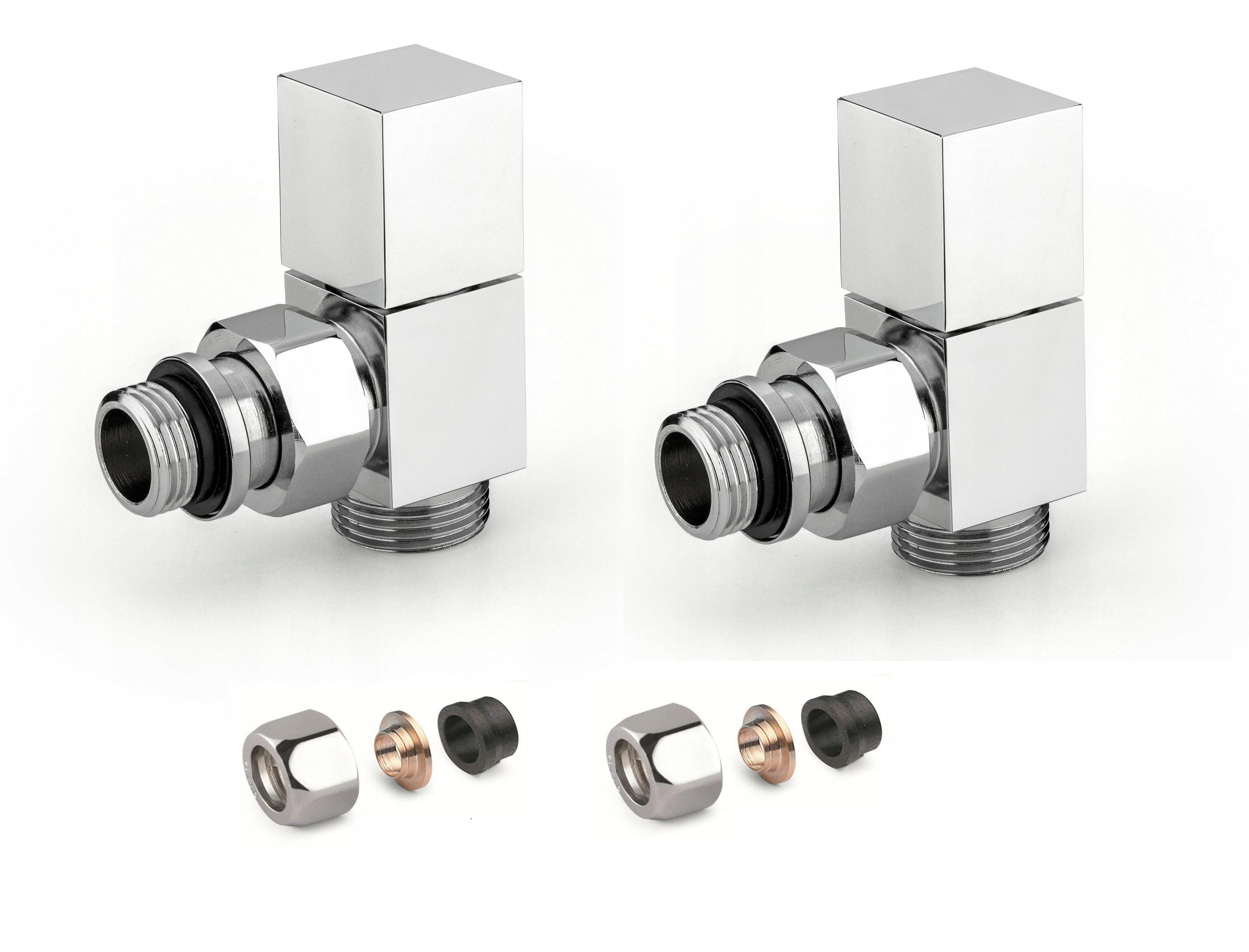 Radiátorové ventily Apm Square uhlové chróm Cu