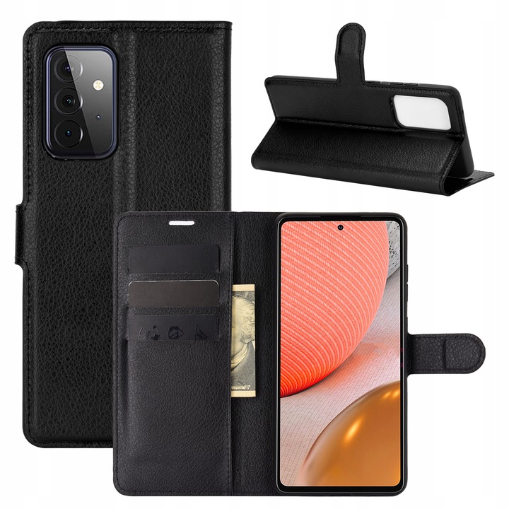 

Etui Portfel Litchi Pokrowiec Do Galaxy A52 5G