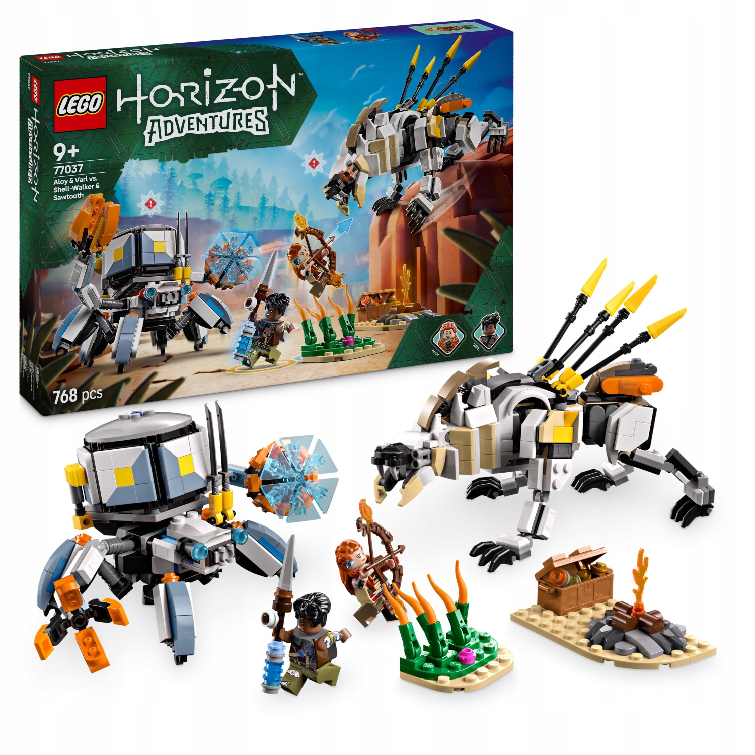 Lego Horizon Adventures 77037 Aloy a Varl vs. Shell-Walker a Sawtooth
