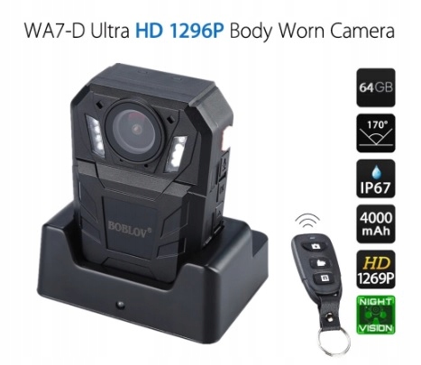 Profesionálna exekútorská policajná kamera