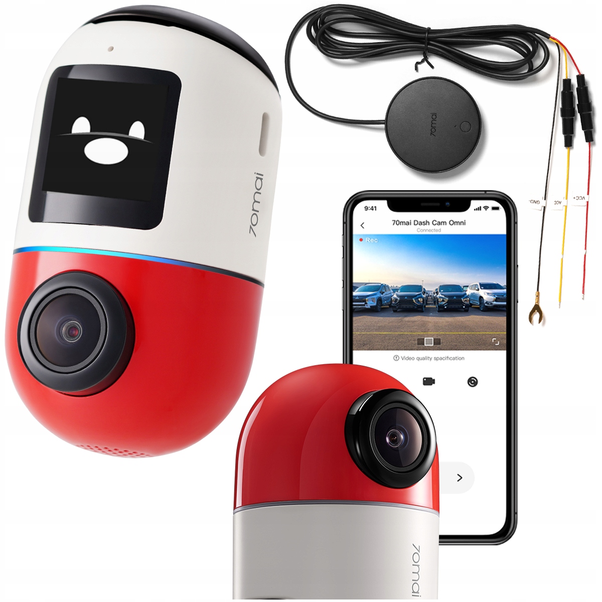 

Kamera samochodowa 70mai Omni 128GB kit UP04 4G