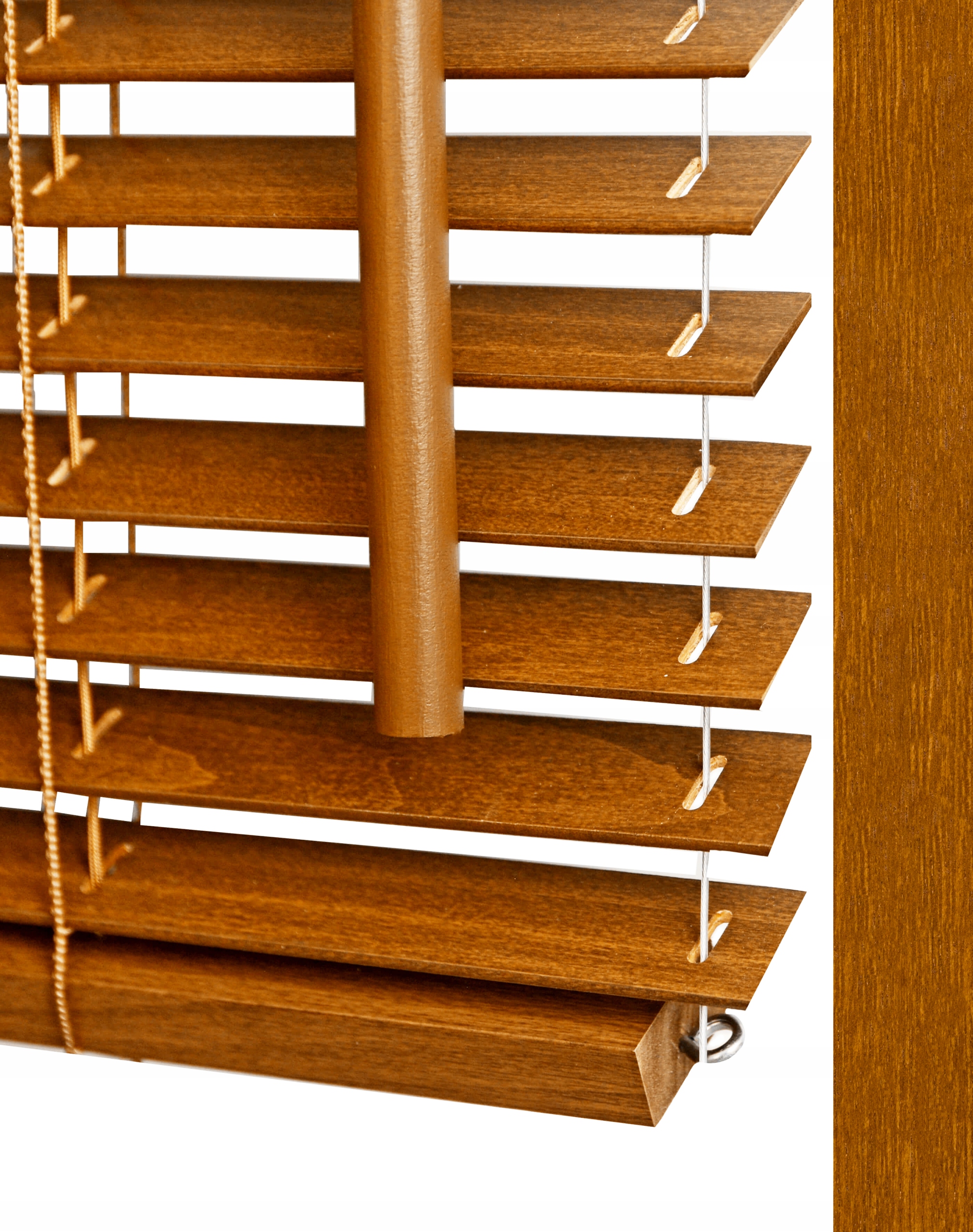 

Żaluzje Dąb Rolety Drewniane 25MM 60x80